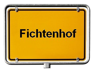 ortsschild fichtenhof